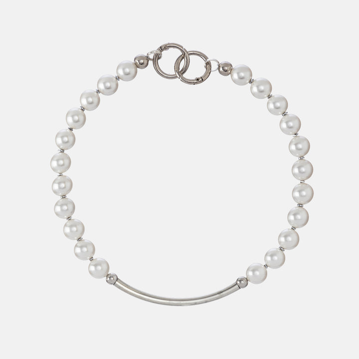 Flux Hematite Pearls Necklace - Festive Edit