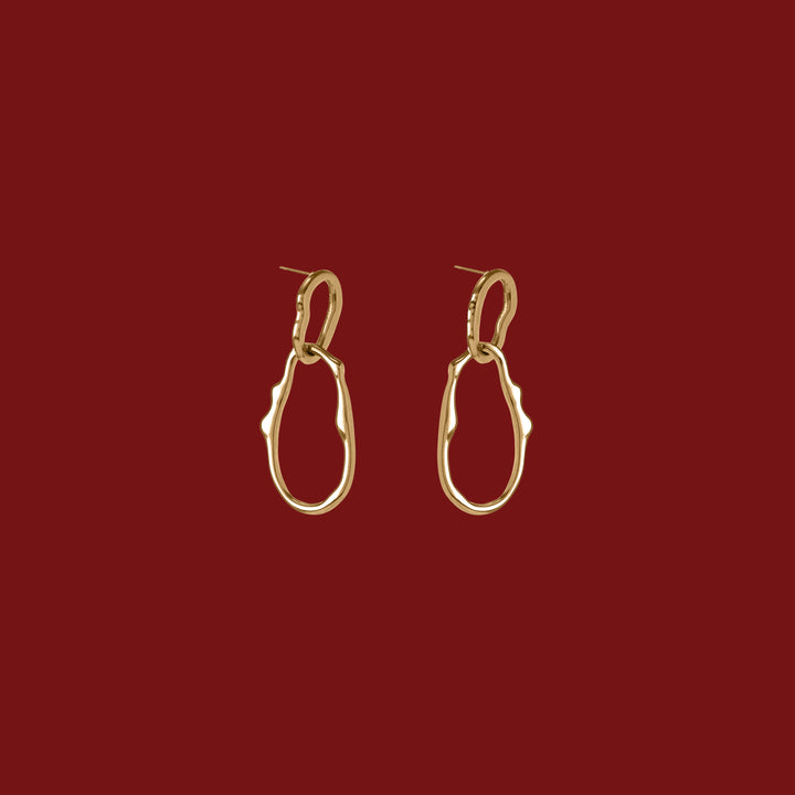 Frost Metallic Earrings - Festive Edit