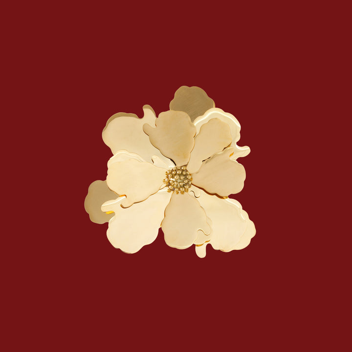 June Metallic Brooch - Festive Edit