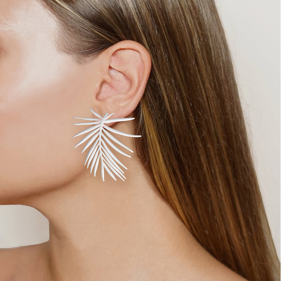 Leaf Metallic Earrings