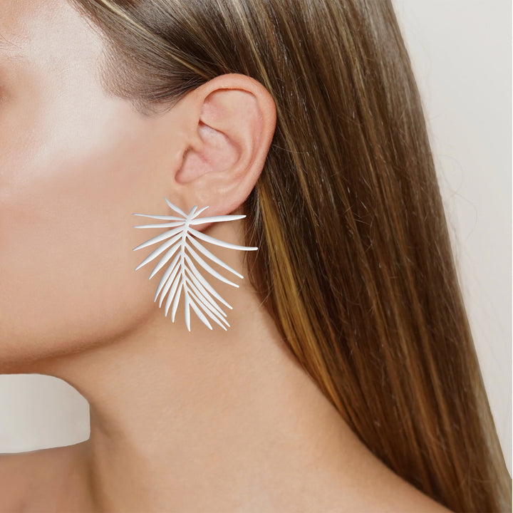 Leaf Metallic Earrings