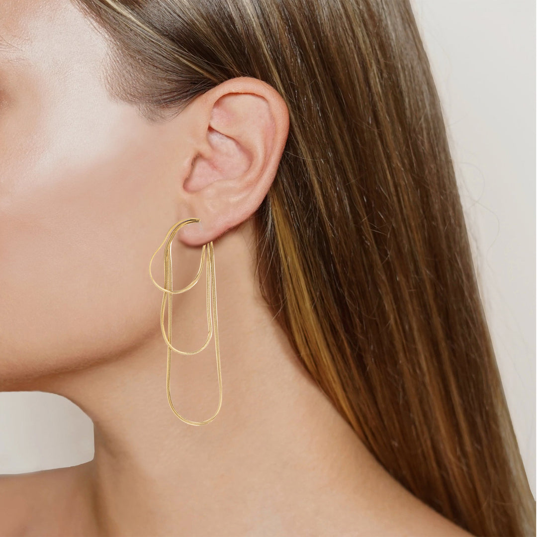 Quill Metallic Earrings