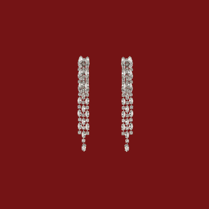 Rain Metallic Earrings - Festive Edit