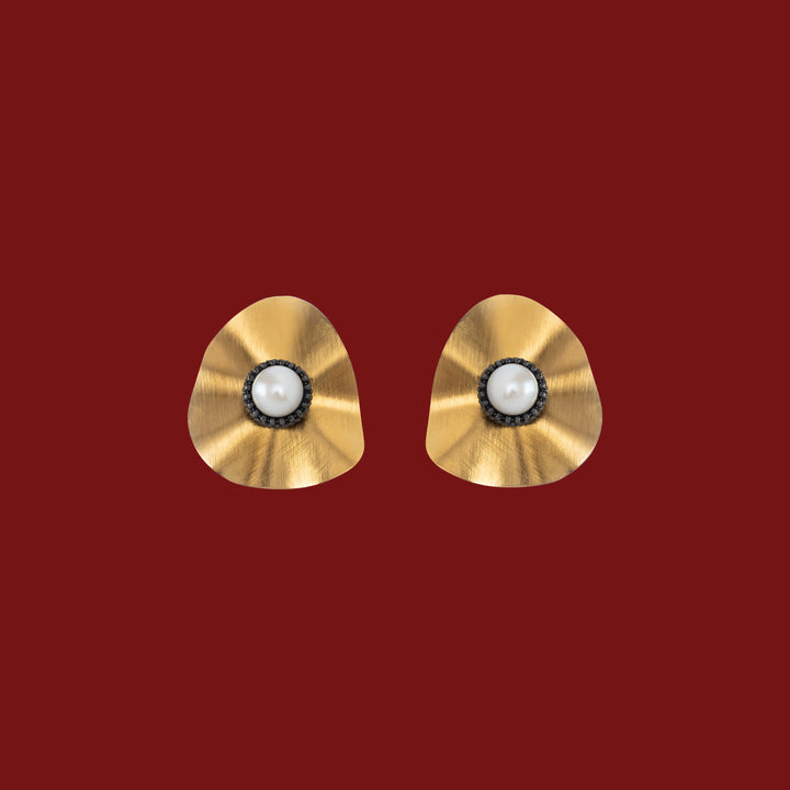 Ray Metallic Earrings - Festive Edit