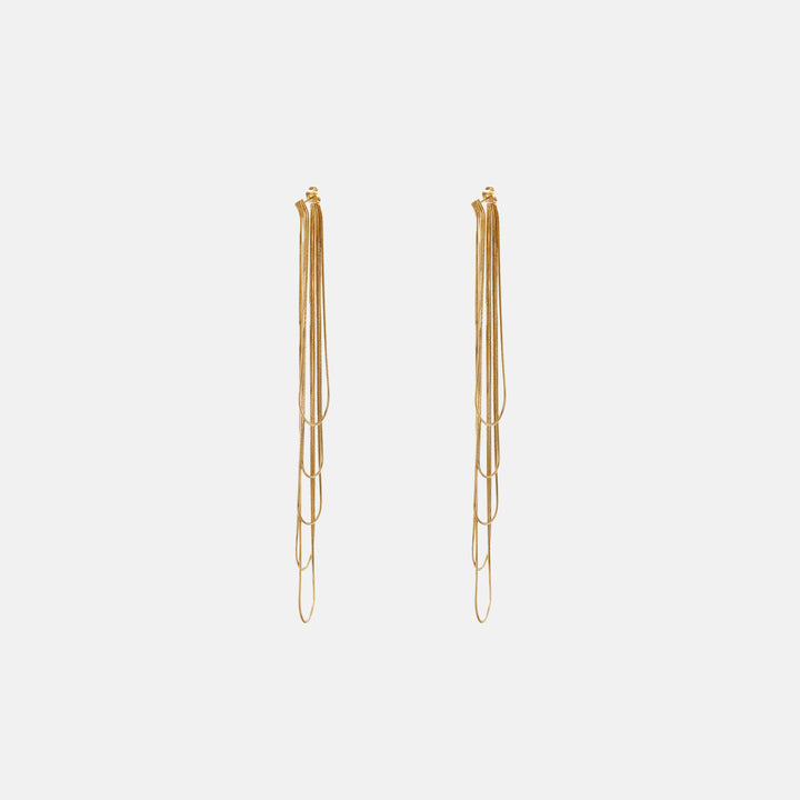 Twig Metallic Earrings - Festive Edit