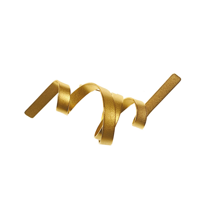 Twist Metallic Brooch