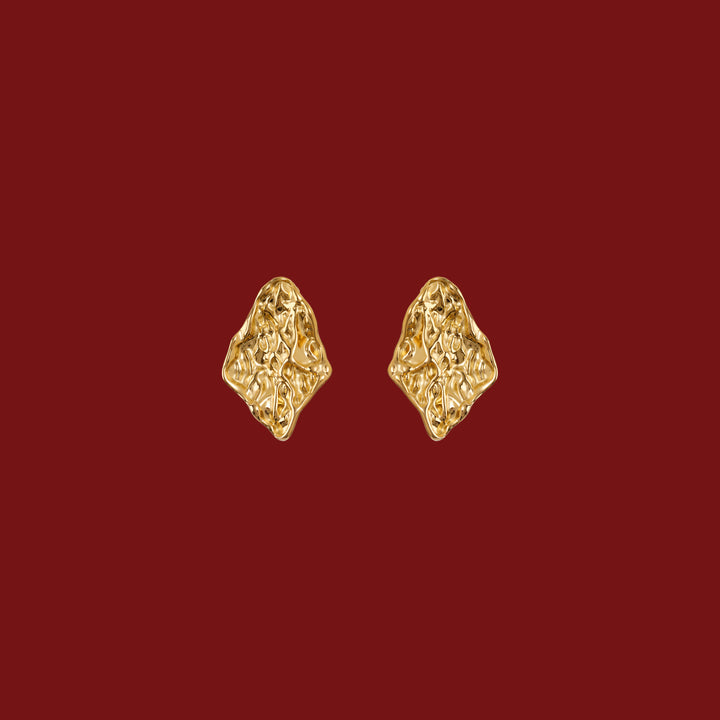 Vine Metallic Earrings - Festive Edit