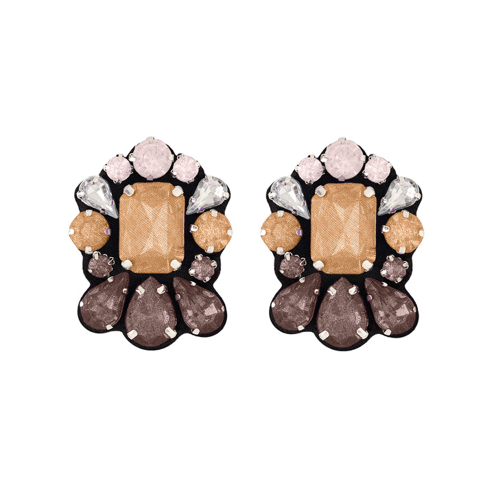 Crown Multicoloured Earrings