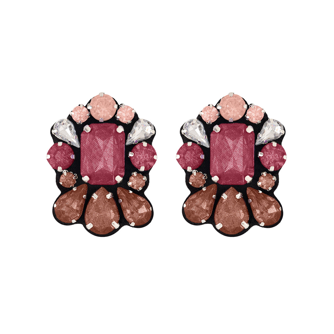 Crown Multicoloured Earrings