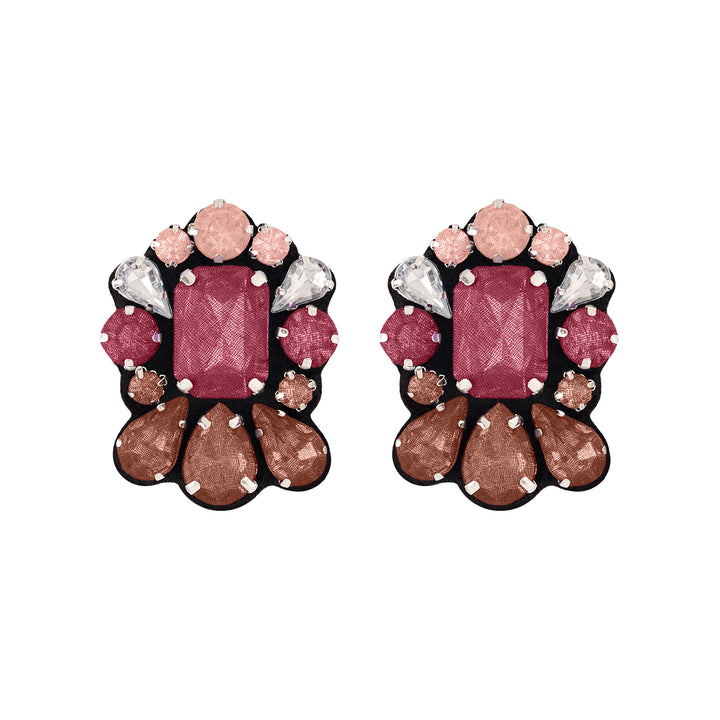 Crown Multicoloured Earrings