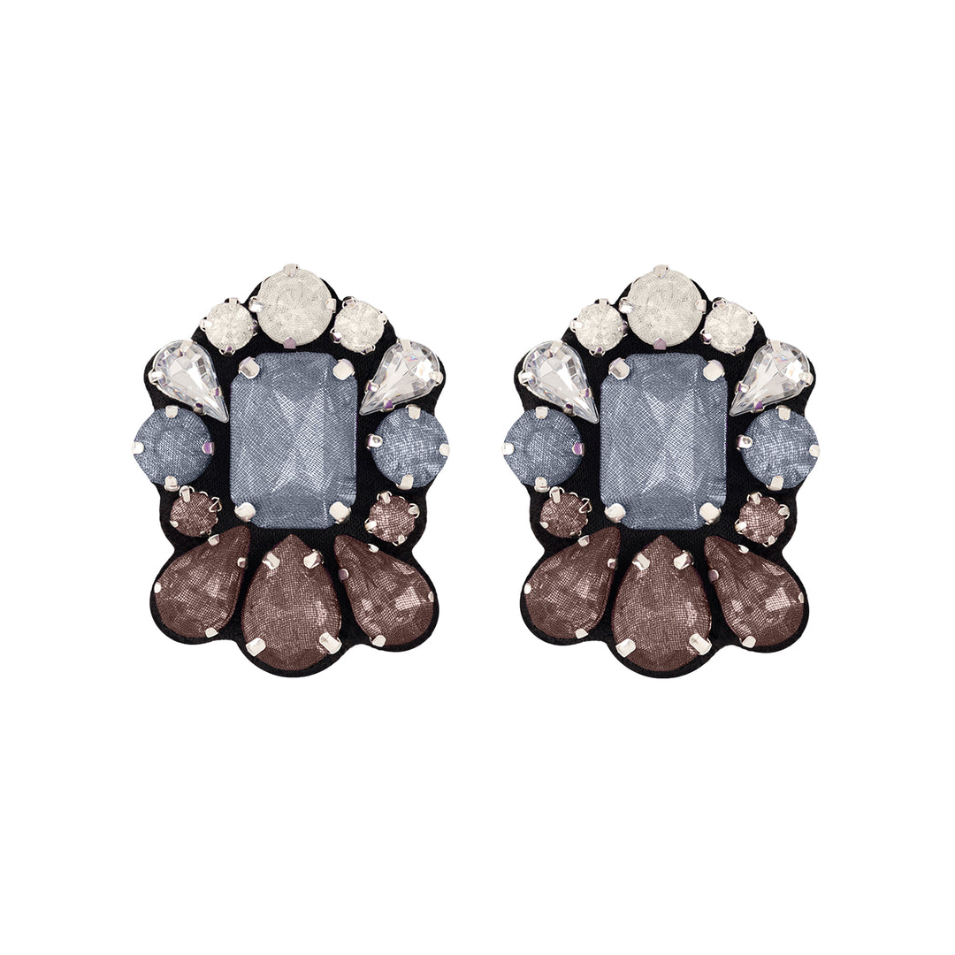 Crown Multicoloured Earrings