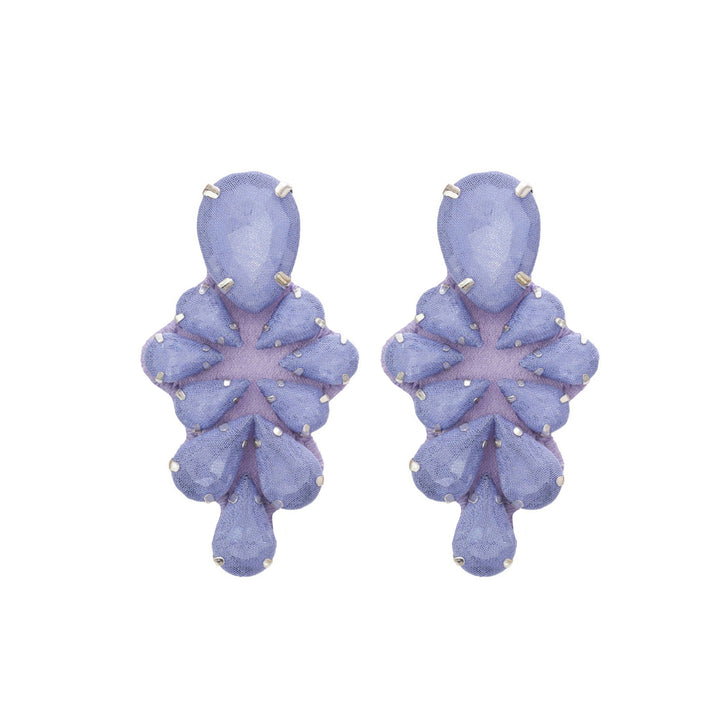 Glycine earrings lavender.