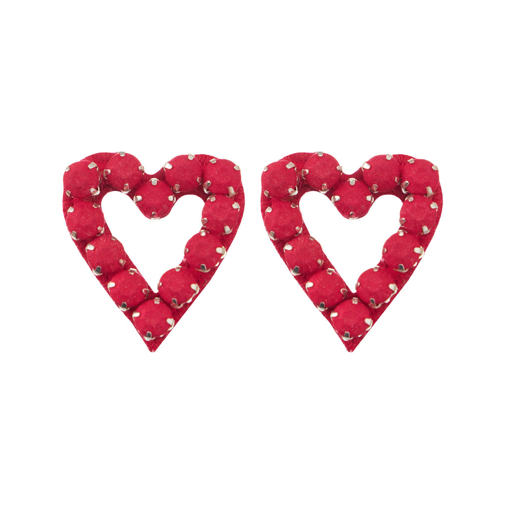 Hearts Silk Veil Earrings – Laura8