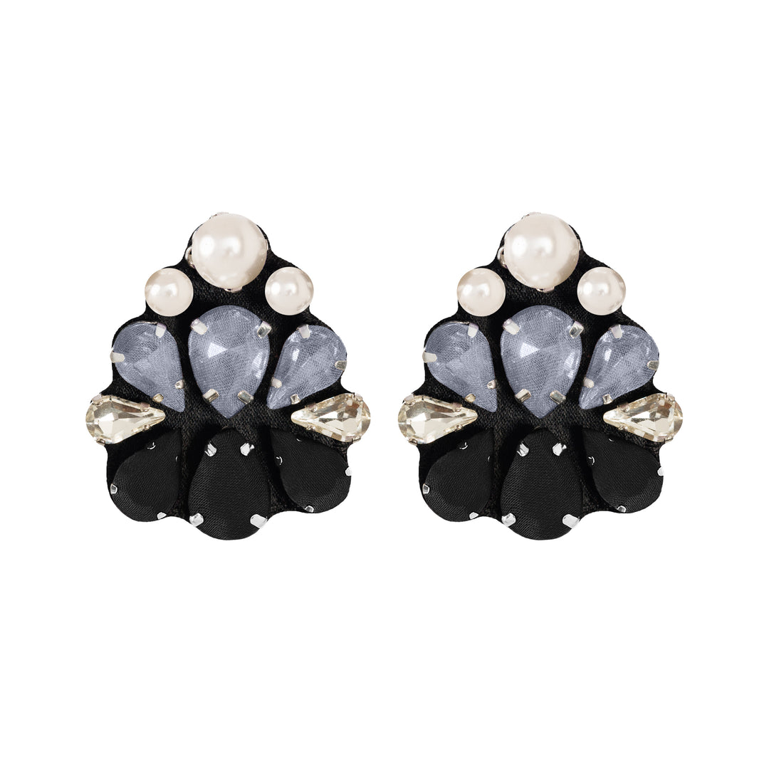 Lotus Silk Pearls Earrings