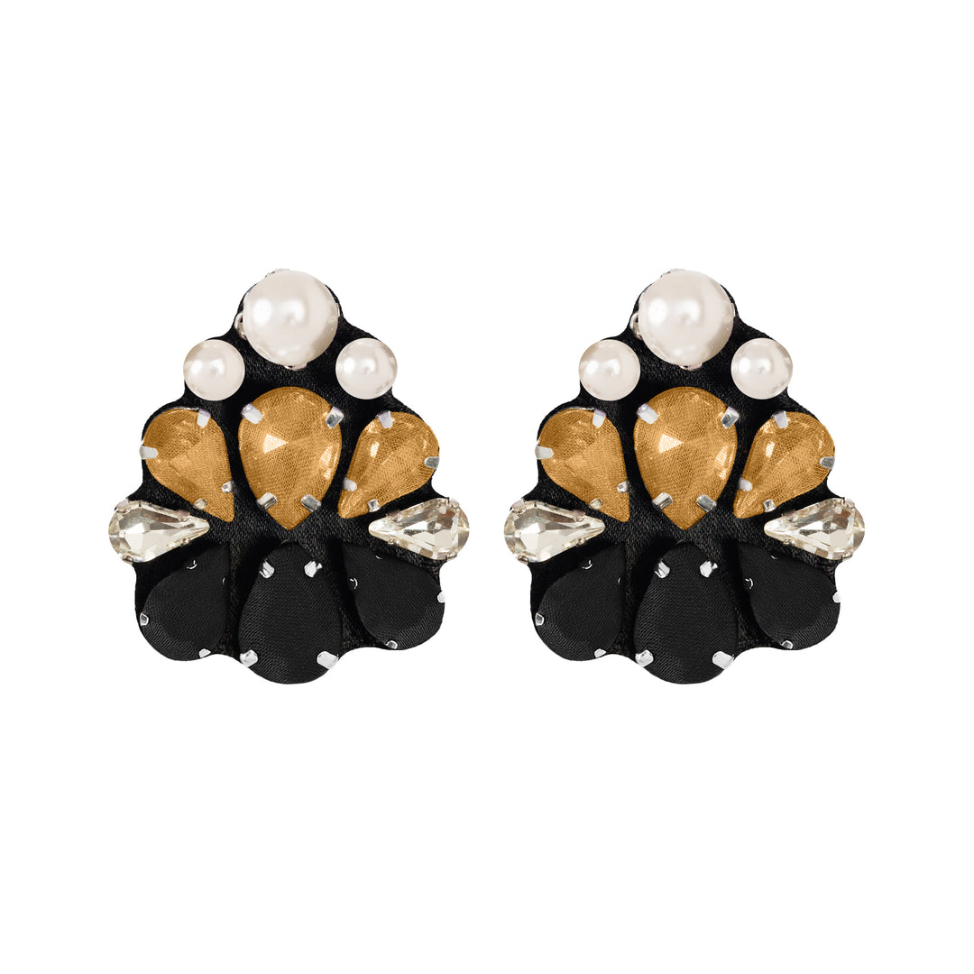Lotus Silk Pearls Earrings