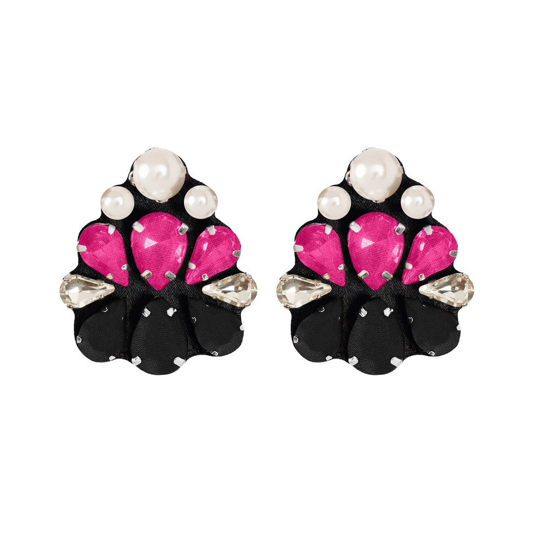 Lotus Silk Pearls Earrings