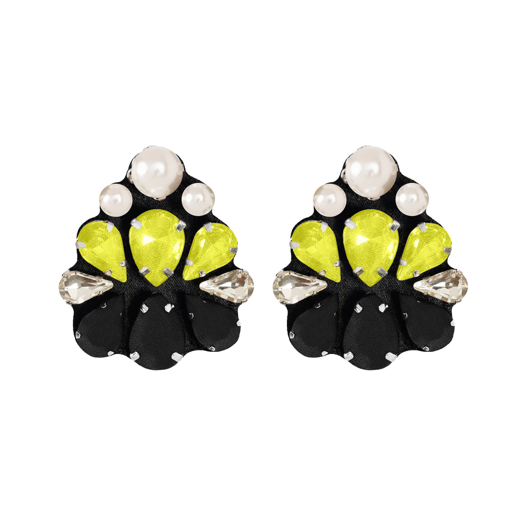 Lotus Silk Pearls Earrings