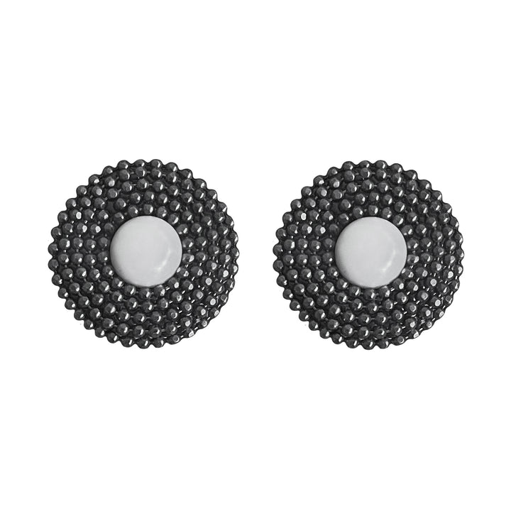 Vinyl Pearl Earrings